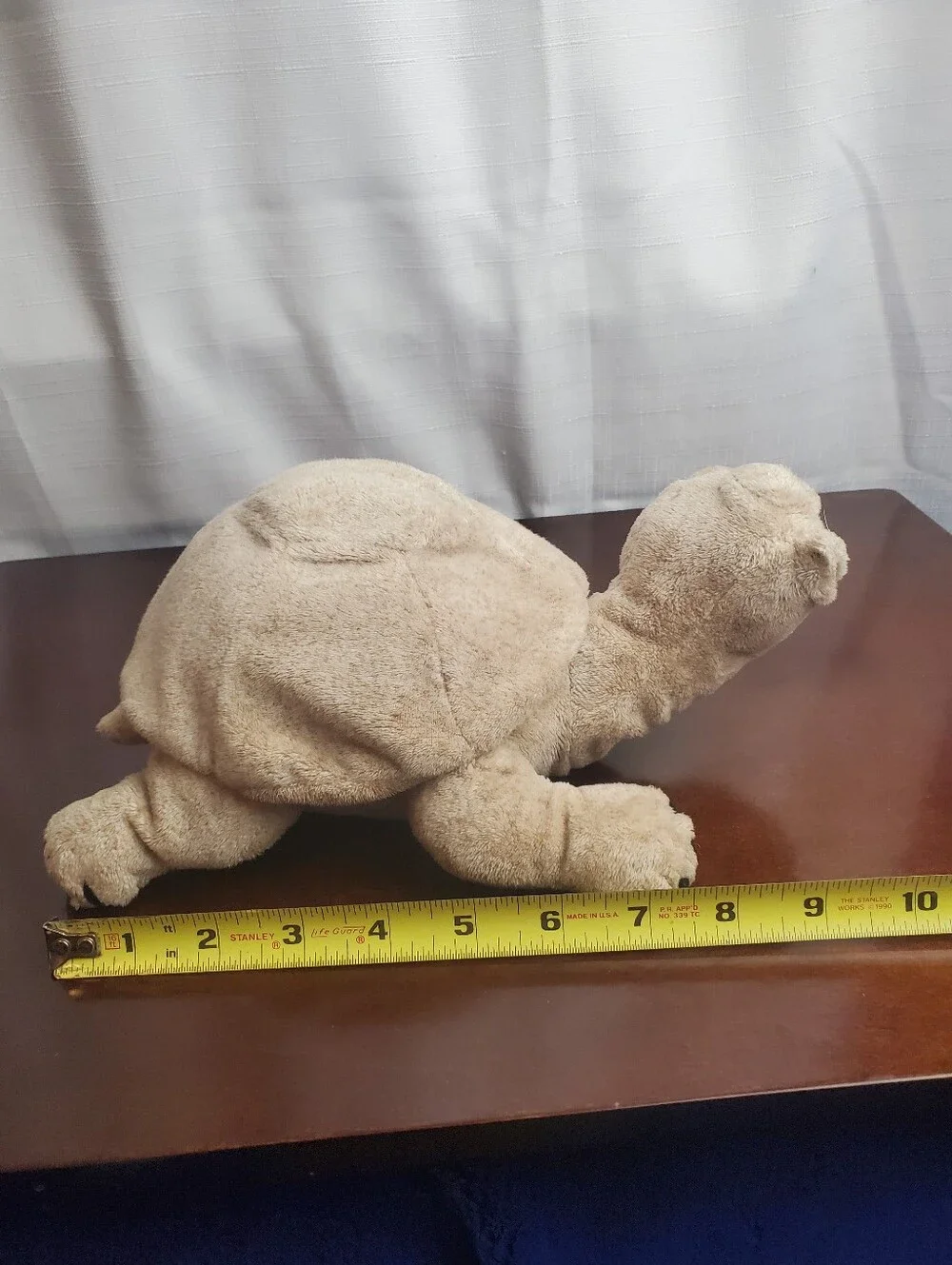Vintage Cuddly Quarry Critters 2003 Tortoise Turtle 12” Plush Tan Sand Color